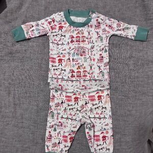 Lake Pajamas PJs Baby North Pole Christmas 0-3 Months
